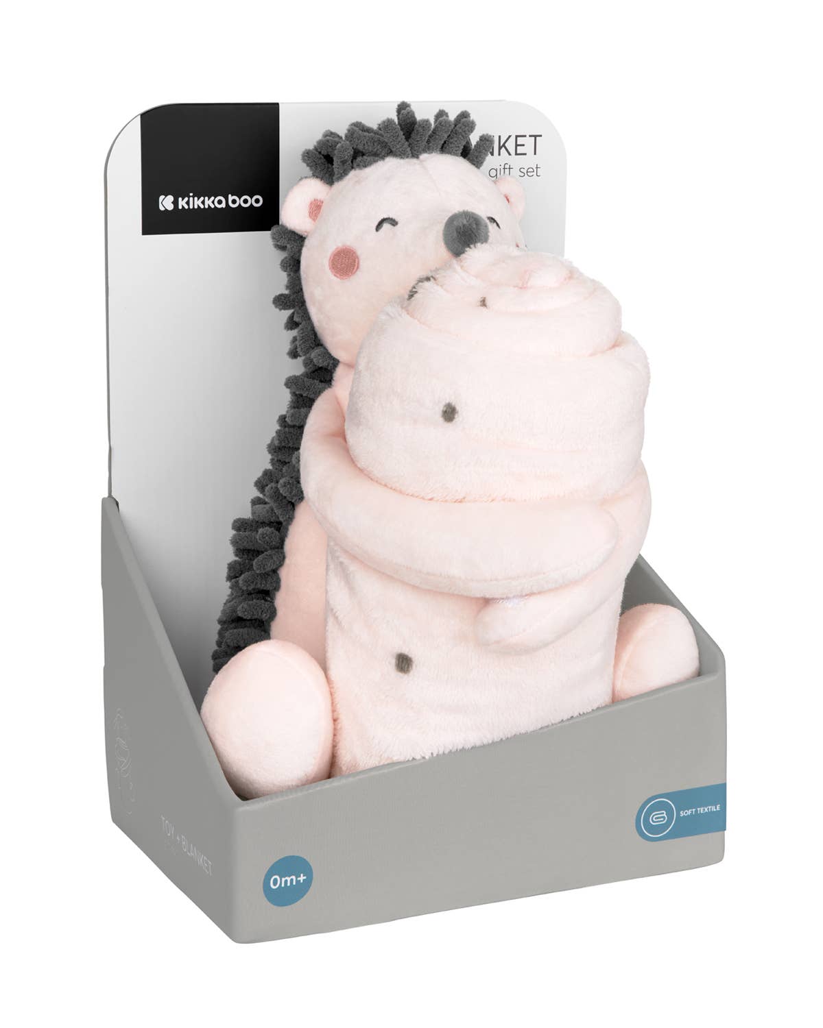 Knuffel & Deken Cadeauset egeltje – Zacht & Lief Geboortecadeau