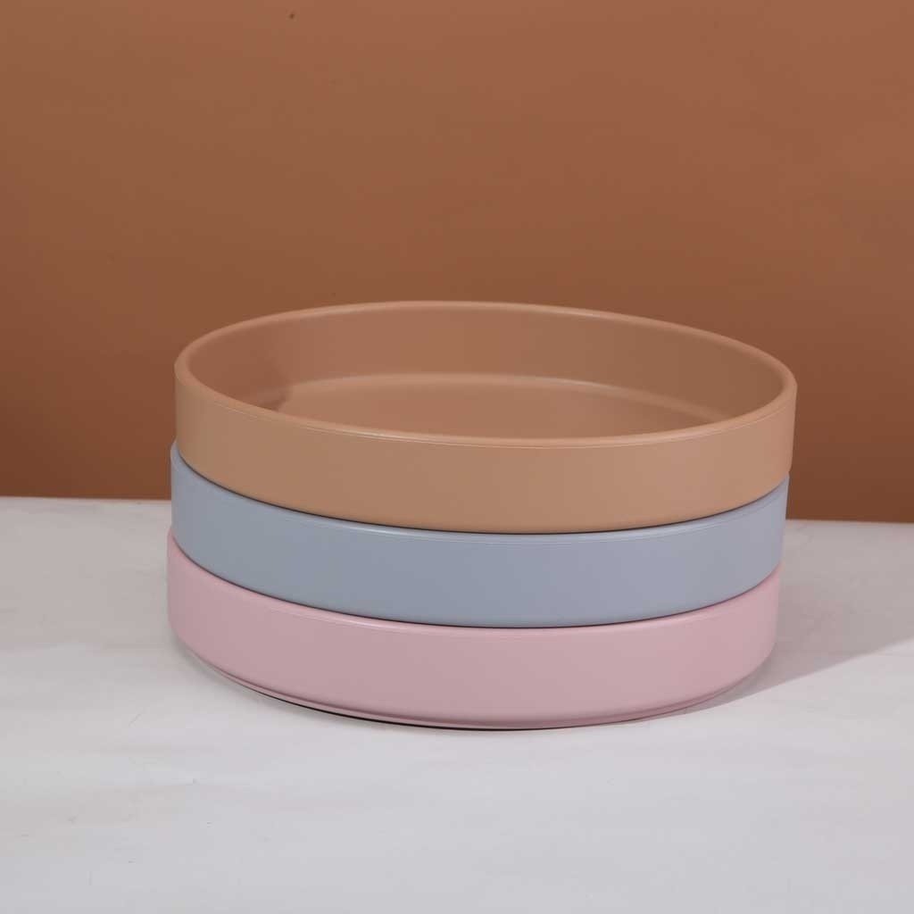 Petú Petú Ivy Siliconen Bord voor Baby en Peuter – BPA-vrij Kinderbord – Onbreekbaar Eetbord – Siliconen Servies – Roze, Beige of Blauw (WEB ONLY)