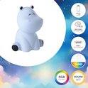 EGLO Castellino nijlpaard Nachtlampje | Draadloos Oplaadbaar LED Nachtlamp voor Baby & Kind