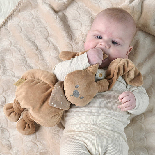Nattou LAPIDOU Knuffel - Konijn - 30 cm - Mokka