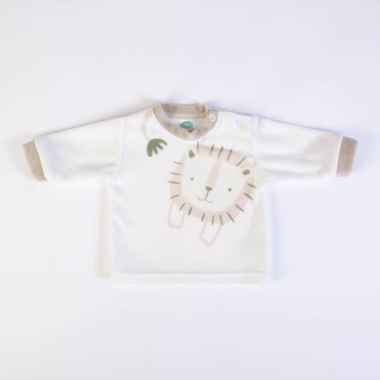 FS Baby - Babyset Leeuw – 2-delig Velours Setje met Voetjes