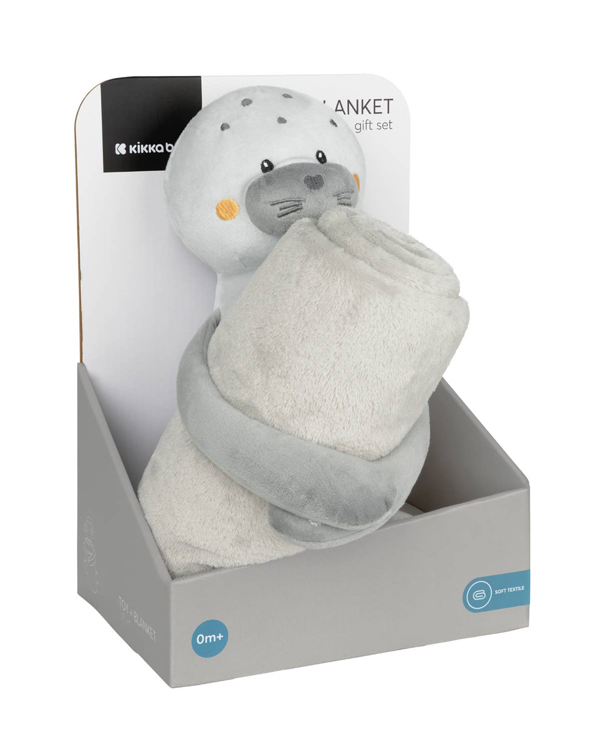 Knuffel & Deken Cadeauset zeehondje – Zacht & Lief Geboortecadeau