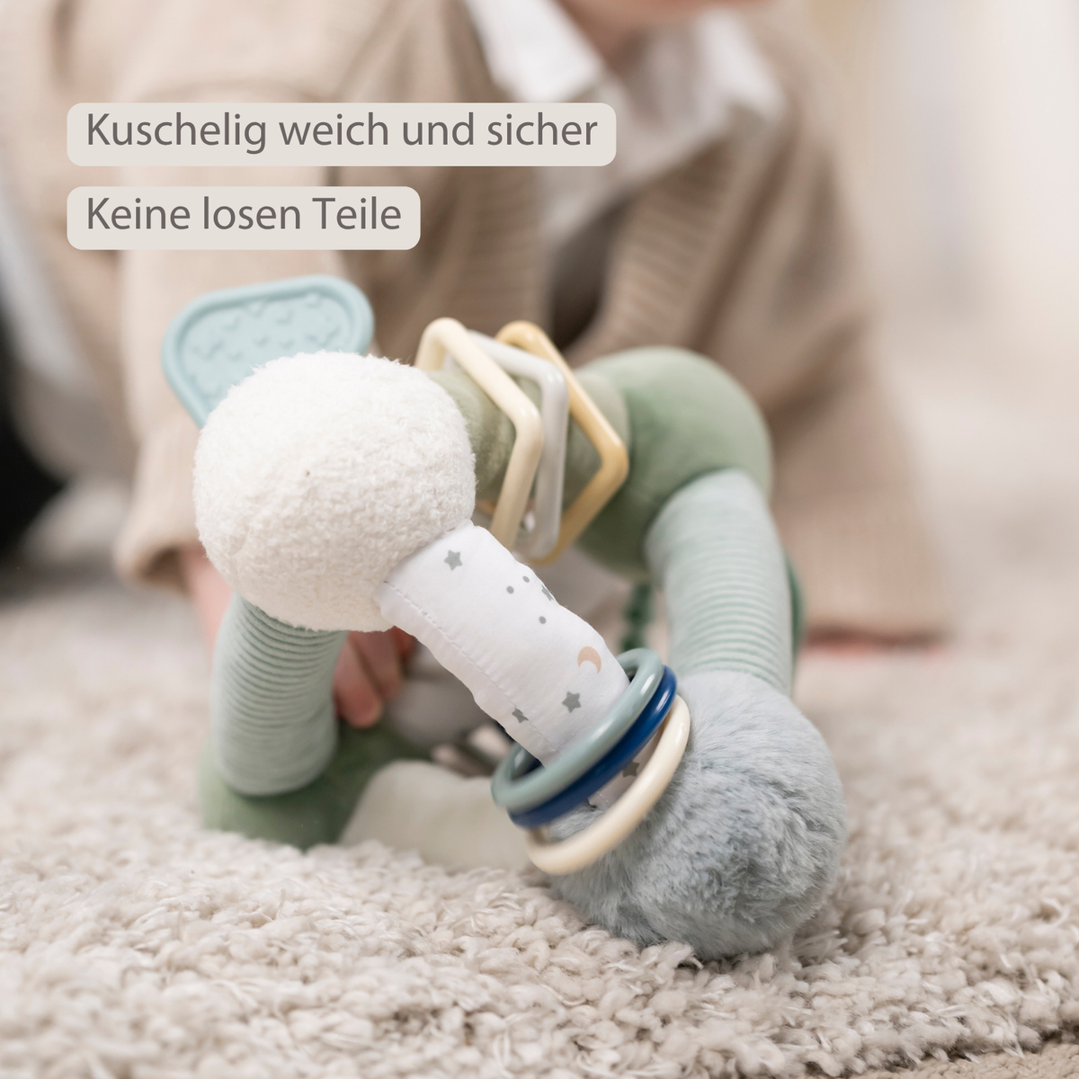 Lapidou Soft Activity Pyramid - 20 cm - Linden Green