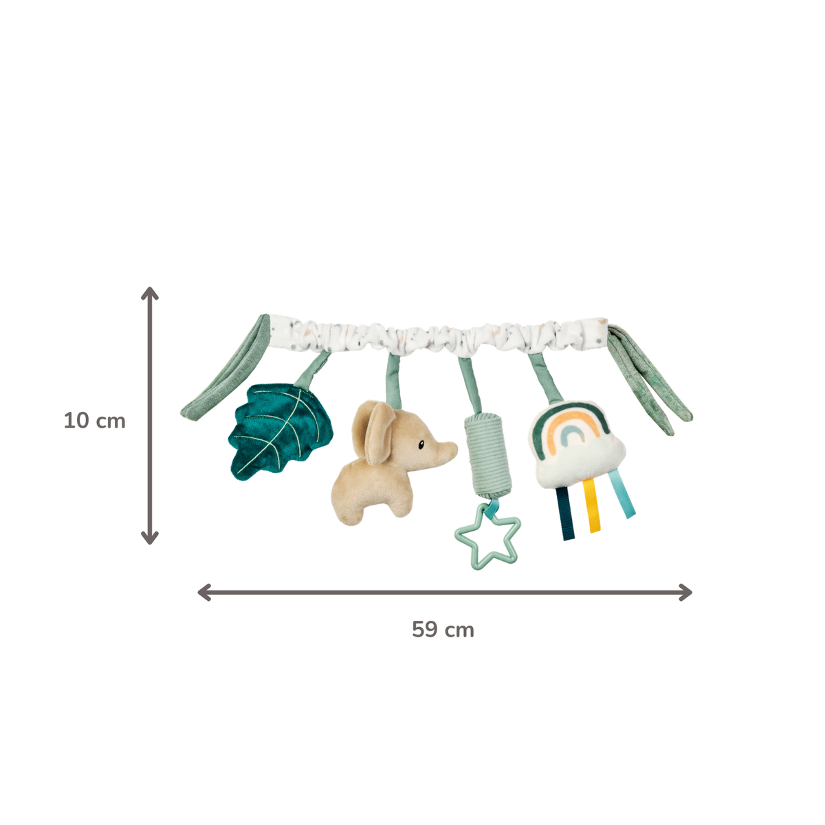 Nattou Lapidou Wagenspanner - Kinderwagen Activiteitenspiraal - linden green
