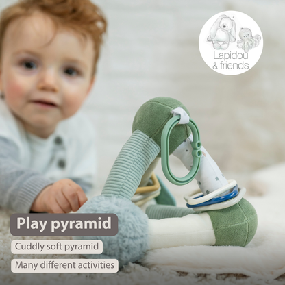 Lapidou Soft Activity Pyramid - 20 cm - Linden Green