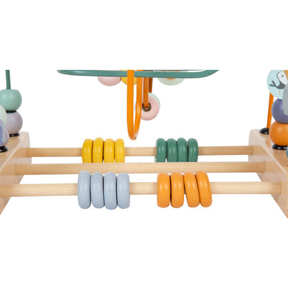 Houten kralendoolhof Safari | Educatief Motoriekspeelgoed voor Baby’s & Peuters