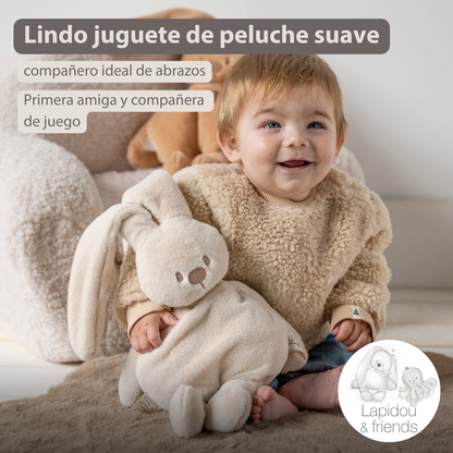 Lapidou Cuddly Rabbit - 30 cm - Soft Baby Plush - Sand