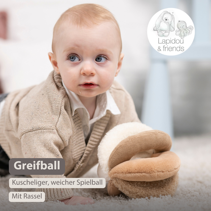 Lapidou Ball - Activity Plush - 17 cm - Sand