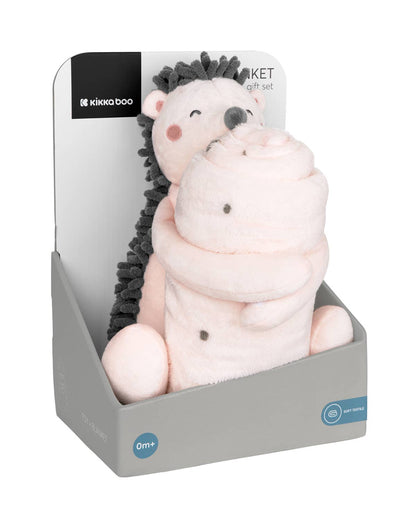 Knuffel & Deken Cadeauset egeltje – Zacht & Lief Geboortecadeau
