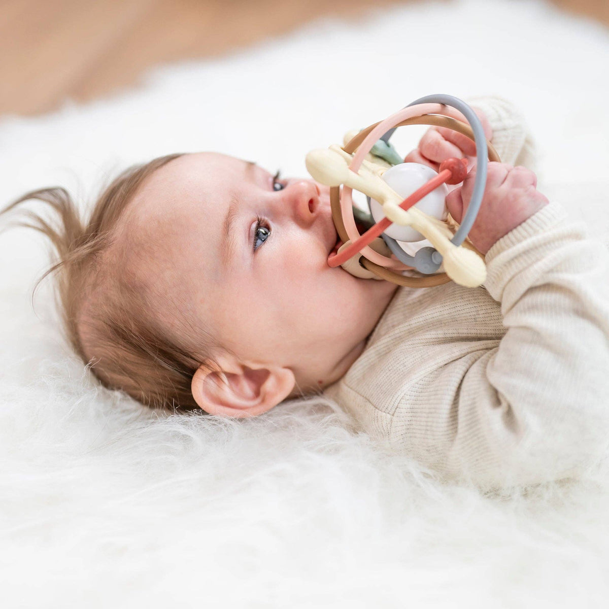 Teether with Rattle Galaxy Silicone