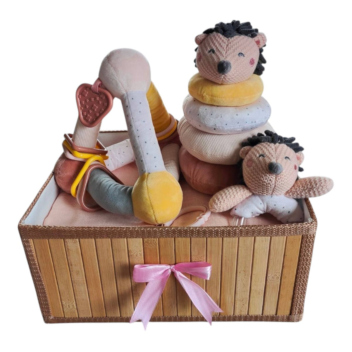 Kraamcadeau “Egel & Vriendjes” – Warm, Zacht & Speels
