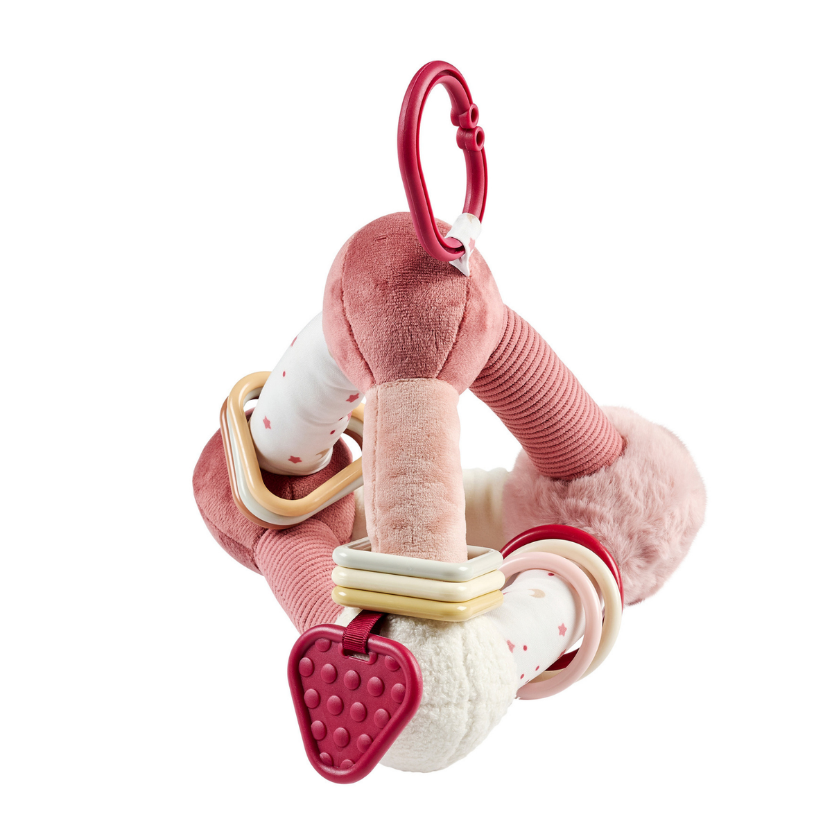Lapidou Soft Activity Pyramid - 20 cm - Powder Pink