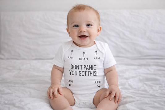 Bedrukte Body: Don't panic you got this