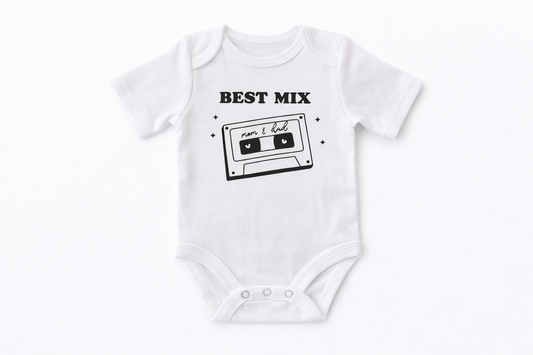 Bedrukte Body: Best mix of mon & dad