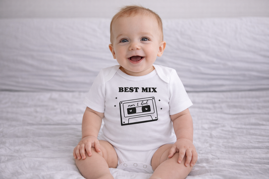 Bedrukte Body: Best mix of mon & dad