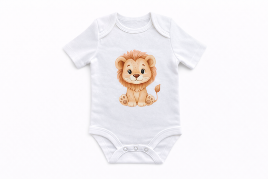 Bedrukte Body: Baby leeuw