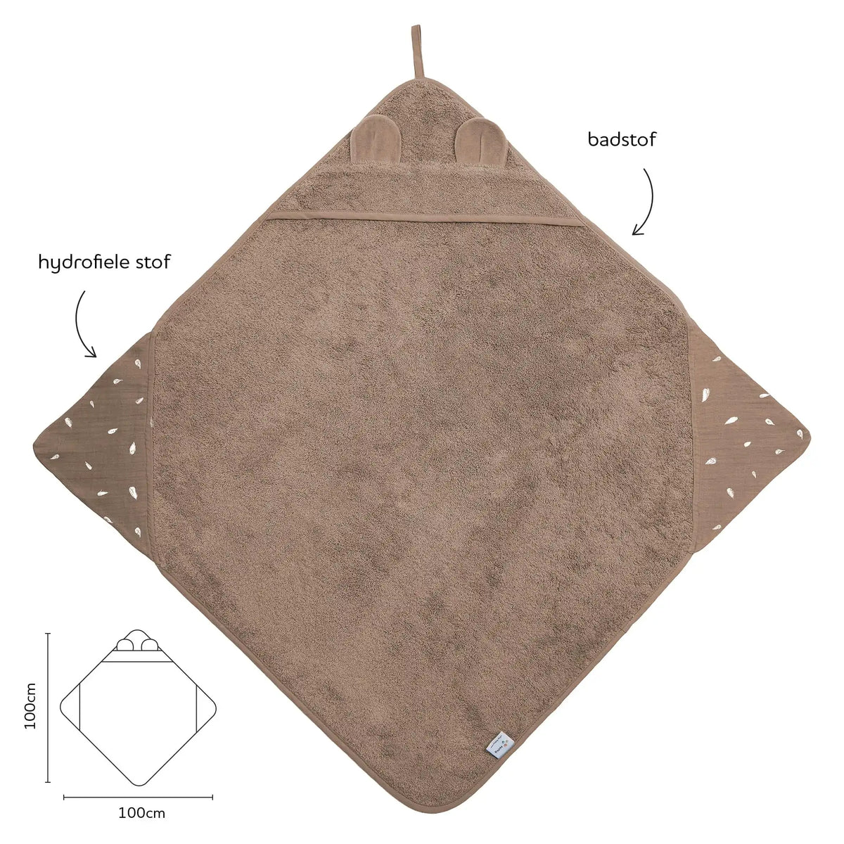 NIfty Badcape - 2-in-1 badcape - mocha