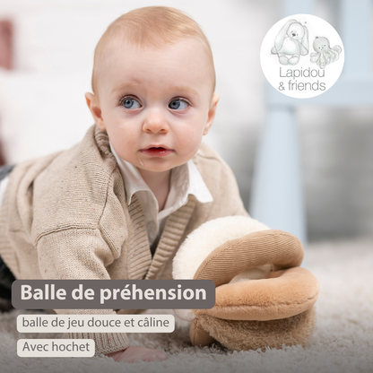 Lapidou Ball - Activity Plush - 17 cm - Sand