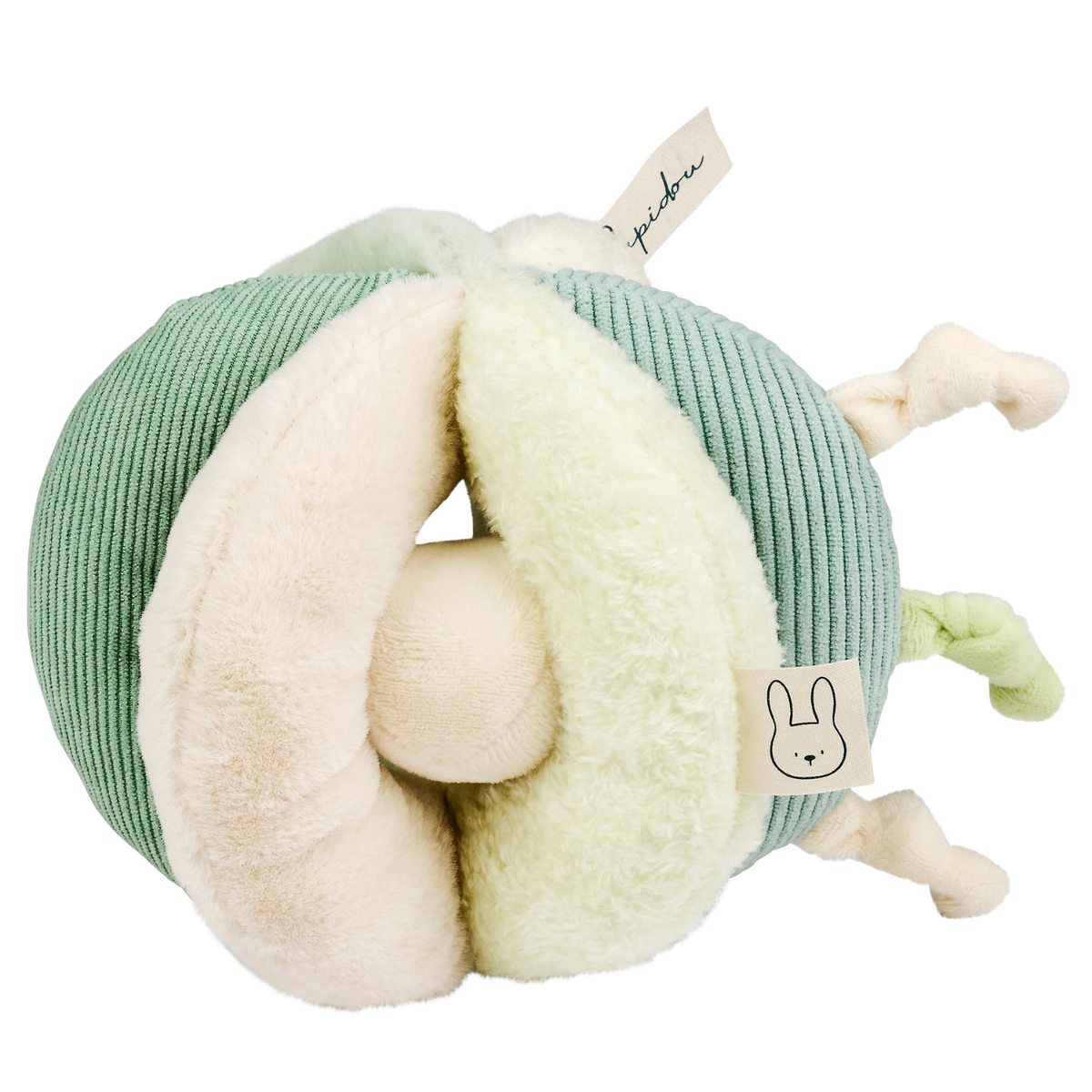 Lapidou Ball - Activity Plush - 17 cm - Linden Green