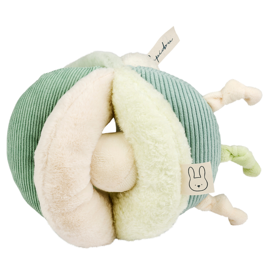 Nattou Lapidou Ball - zachte activiteiten bal - 17 cm - Linden Green