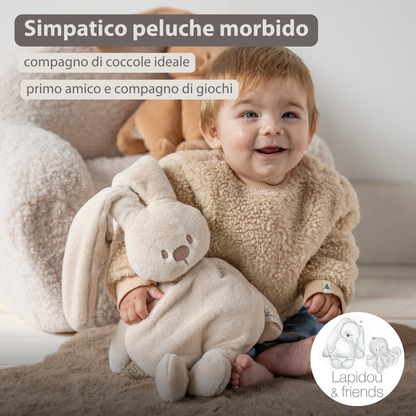 Lapidou Cuddly Rabbit - 30 cm - Soft Baby Plush - Sand
