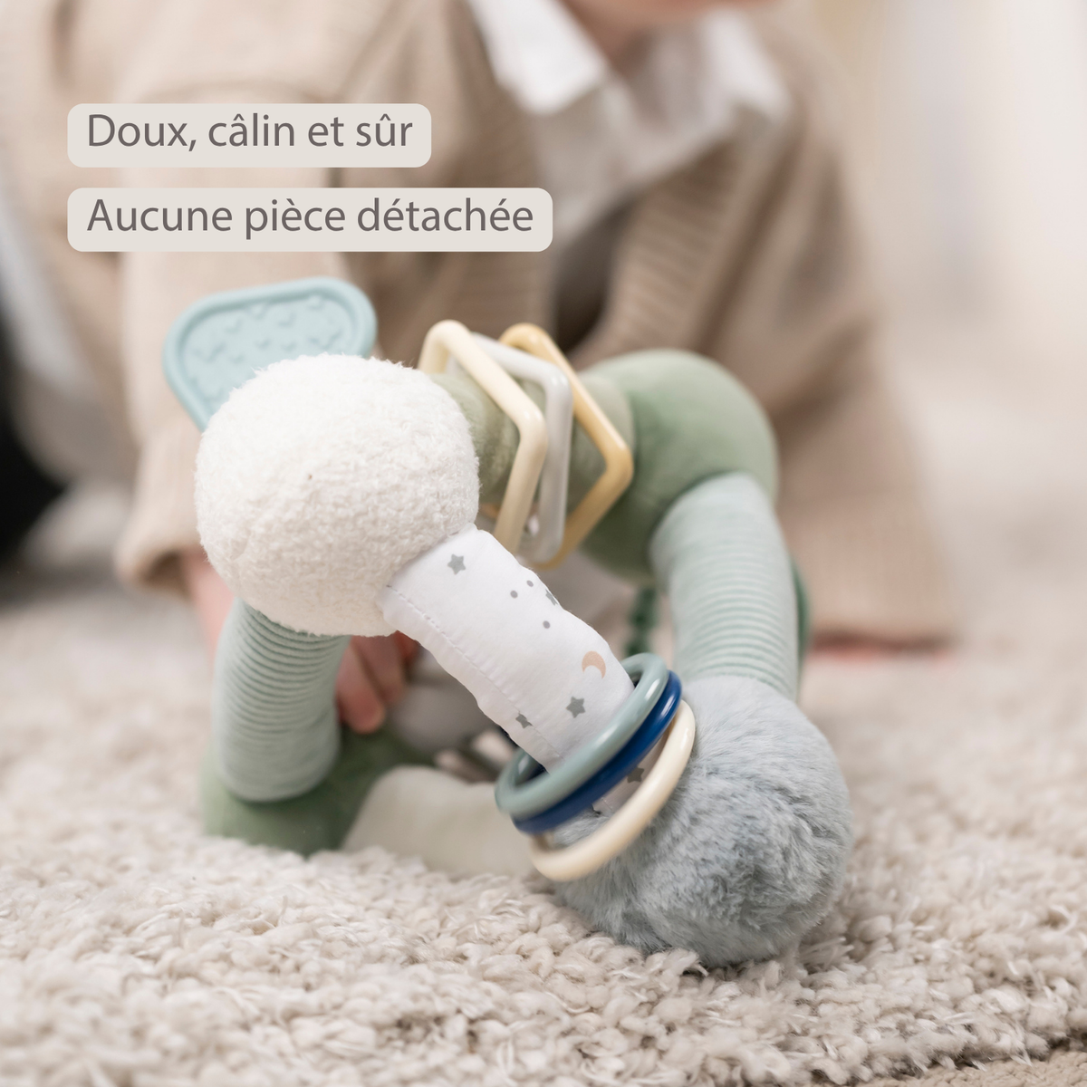 Lapidou Soft Activity Pyramid - 20 cm - Linden Green