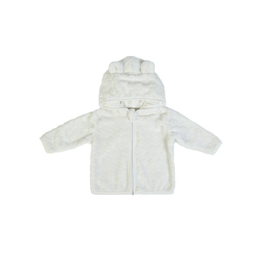Superzacht Beren Babyvestje in fleece- wit