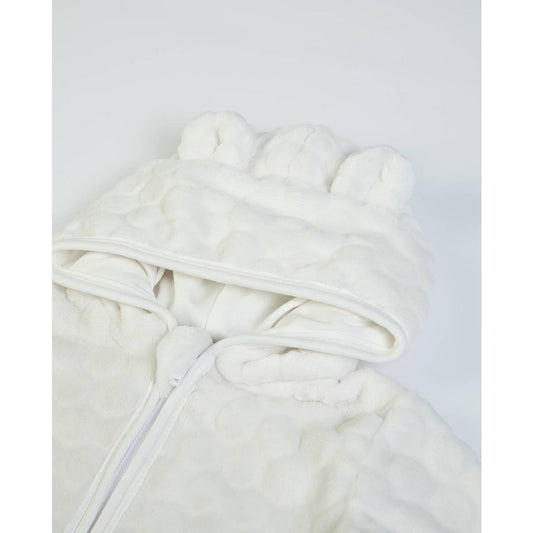 Superzacht Beren Babyvestje in fleece- wit