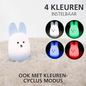 EGLO Castellino konijn Nachtlampje | Draadloos Oplaadbaar LED Nachtlamp voor Baby & Kind