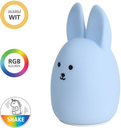 EGLO Castellino konijn Nachtlampje | Draadloos Oplaadbaar LED Nachtlamp voor Baby & Kind
