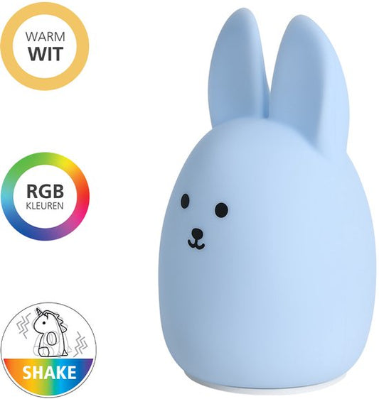 EGLO Castellino konijn Nachtlampje | Draadloos Oplaadbaar LED Nachtlamp voor Baby & Kind