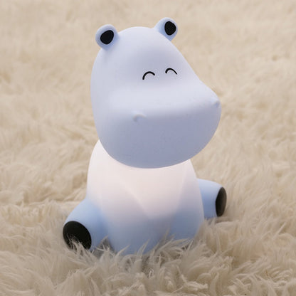 EGLO Castellino nijlpaard Nachtlampje | Draadloos Oplaadbaar LED Nachtlamp voor Baby & Kind