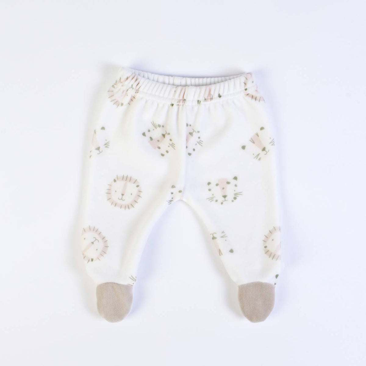 FS Baby - Babyset Leeuw – 2-delig Velours Setje met Voetjes