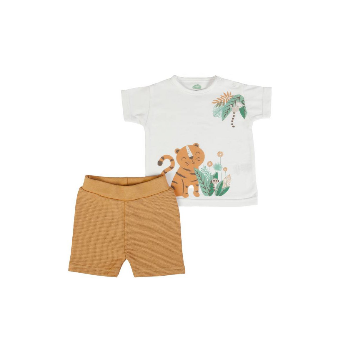 FS Baby - 2 Delige Baby Zomeroutfit “Little Tiger” – Speels, Zacht & Comfortabel