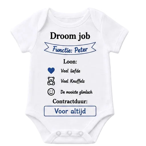 Bedrukte Body: droom job Functie Peter