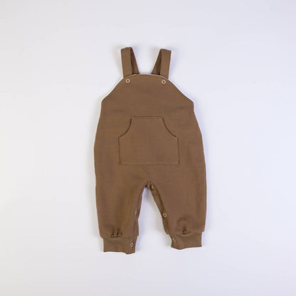 FS Baby - Baby Kledingset 2-delig – Bruine Salopette & Shirt met Bosdieren