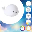 EGLO Castellino walvis Nachtlampje | Draadloos Oplaadbaar LED Nachtlamp voor Baby & Kind